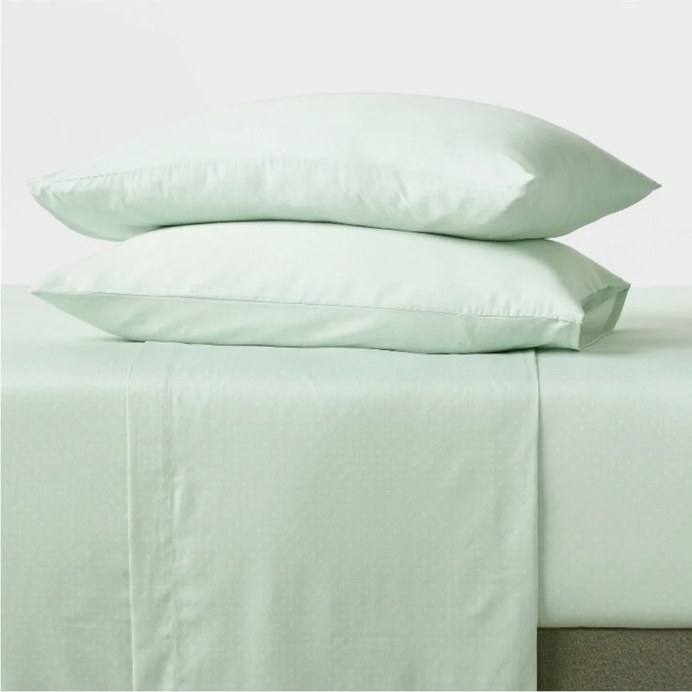 Room Essentials Cotton Blend Sateen Sheet Set - Soft Green